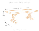 Beachcroft Dining Table with Umbrella Option