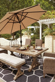 Beachcroft Outdoor Dining Table and 2 Chairs and 2 Benches