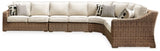 Beachcroft 5-Piece Outdoor Sectional with Coffee Table and 2 End Tables