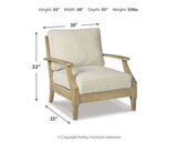 Clare View Outdoor Sofa with 2 Lounge Chairs
