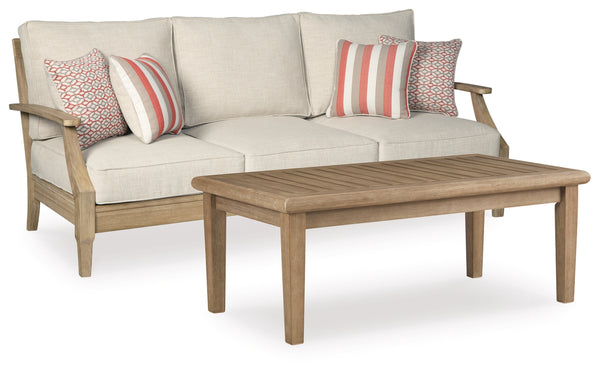 Clare View Outdoor Sofa with Coffee Table