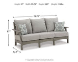 Visola Outdoor Sofa and  2 Lounge Chairs with Coffee Table and 2 End Tables
