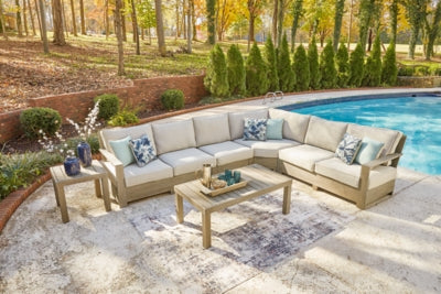 Silo Point 4-Piece Outdoor Sectional with Coffee Table and End Table