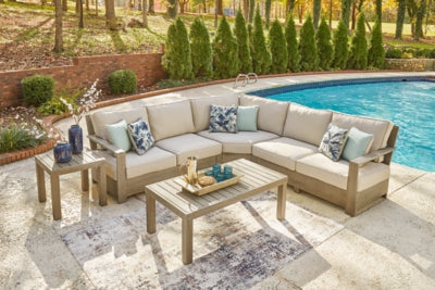 Silo Point 3-Piece Outdoor Sectional with Coffee Table and End Table