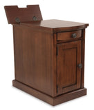 Laflorn Chairside End Table with USB Ports & Outlets