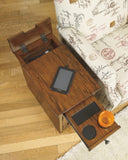 Laflorn Chairside End Table with USB Ports & Outlets