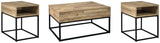 Gerdanet Coffee Table with 2 End Tables