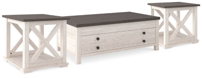 Dorrinson Coffee Table with 2 End Tables