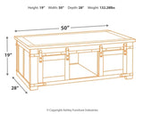 Budmore Coffee Table with 2 End Tables