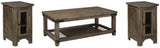 Danell Ridge Coffee Table with 2 End Tables