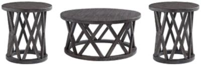 Sharzane Coffee Table with 2 End Tables