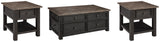 Tyler Creek Coffee Table with 2 End Tables
