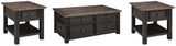 Tyler Creek Coffee Table with 2 End Tables