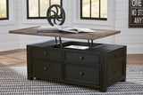 Tyler Creek Coffee Table with Lift Top