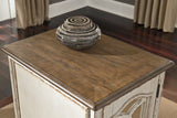Realyn Coffee Table with 2 End Tables