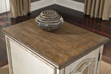 Realyn Coffee Table with 2 End Tables