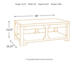 Rogness Coffee Table with 2 End Tables