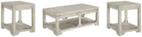 Fregine Coffee Table with 2 End Tables