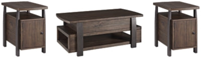 Vailbry Coffee Table with 2 End Tables