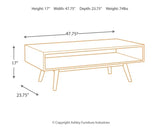 Kisper Coffee Table with 1 End Table