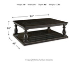 Mallacar Coffee Table with 2 End Tables