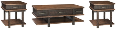 Stanah Coffee Table with 2 End Tables