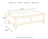 Todoe Coffee Table with 1 End Table