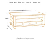 Barilanni Coffee Table with Lift Top