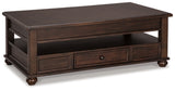 Barilanni Coffee Table with 2 End Tables