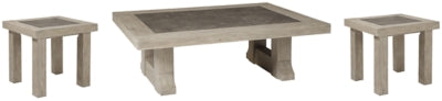 Hennington Coffee Table with 2 End Tables