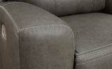 Roman Power Reclining Loveseat with Console