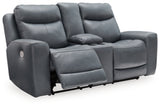 Mindanao Power Reclining Loveseat with Console