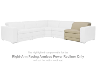 Texline Right-Arm Facing Armless Power Recliner