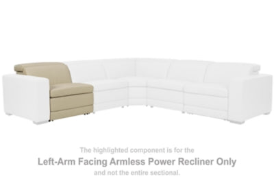 Texline Left-Arm Facing Armless Power Recliner