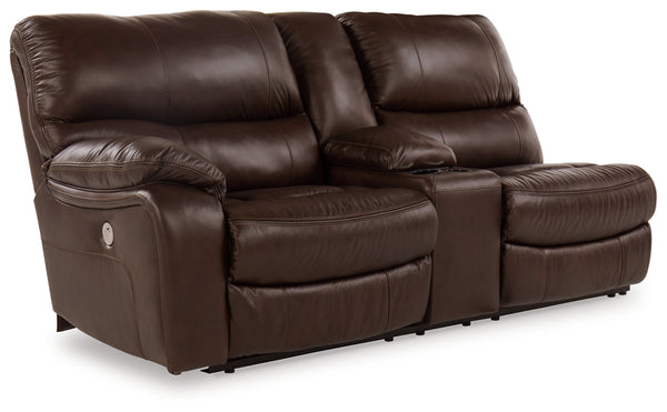 Family Circle Left-Arm Facing Power Reclining Loveseat with Console