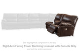 Family Circle Right-Arm Facing Power Reclining Loveseat with Console