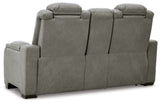 The Man-Den Power Reclining Loveseat with Console