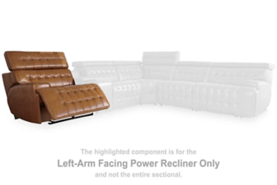 Temmpton Left-Arm Facing Power Recliner