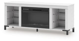 Brollevi 60 TV Stand with Electric Fireplace