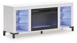Brollevi 60 TV Stand with Electric Fireplace