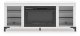 Brollevi 60 TV Stand with Electric Fireplace