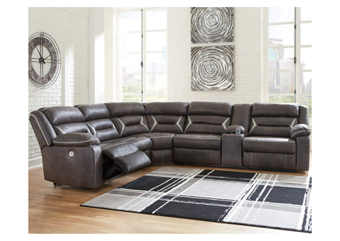 Kincord Midnight LAF Power Reclining Sectional w/Console