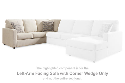 Edenfield Left-Arm Facing Sofa with Corner Wedge