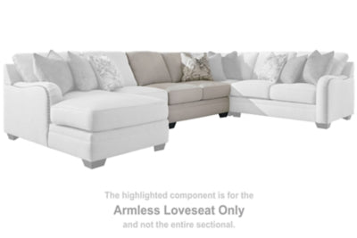 Dellara Armless Loveseat