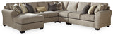 Pantomine 5-Piece Sectional with Ottoman