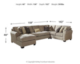 Pantomine 4-Piece Sectional with Ottoman