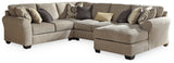 Pantomine 4-Piece Sectional with Ottoman