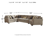 Pantomine 4-Piece Sectional with Ottoman