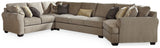 Pantomine 4-Piece Sectional with Ottoman