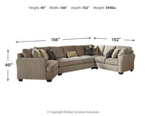 Pantomine 4-Piece Sectional with Ottoman